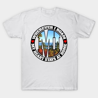 Heart Stays Home - Michigan T-Shirt